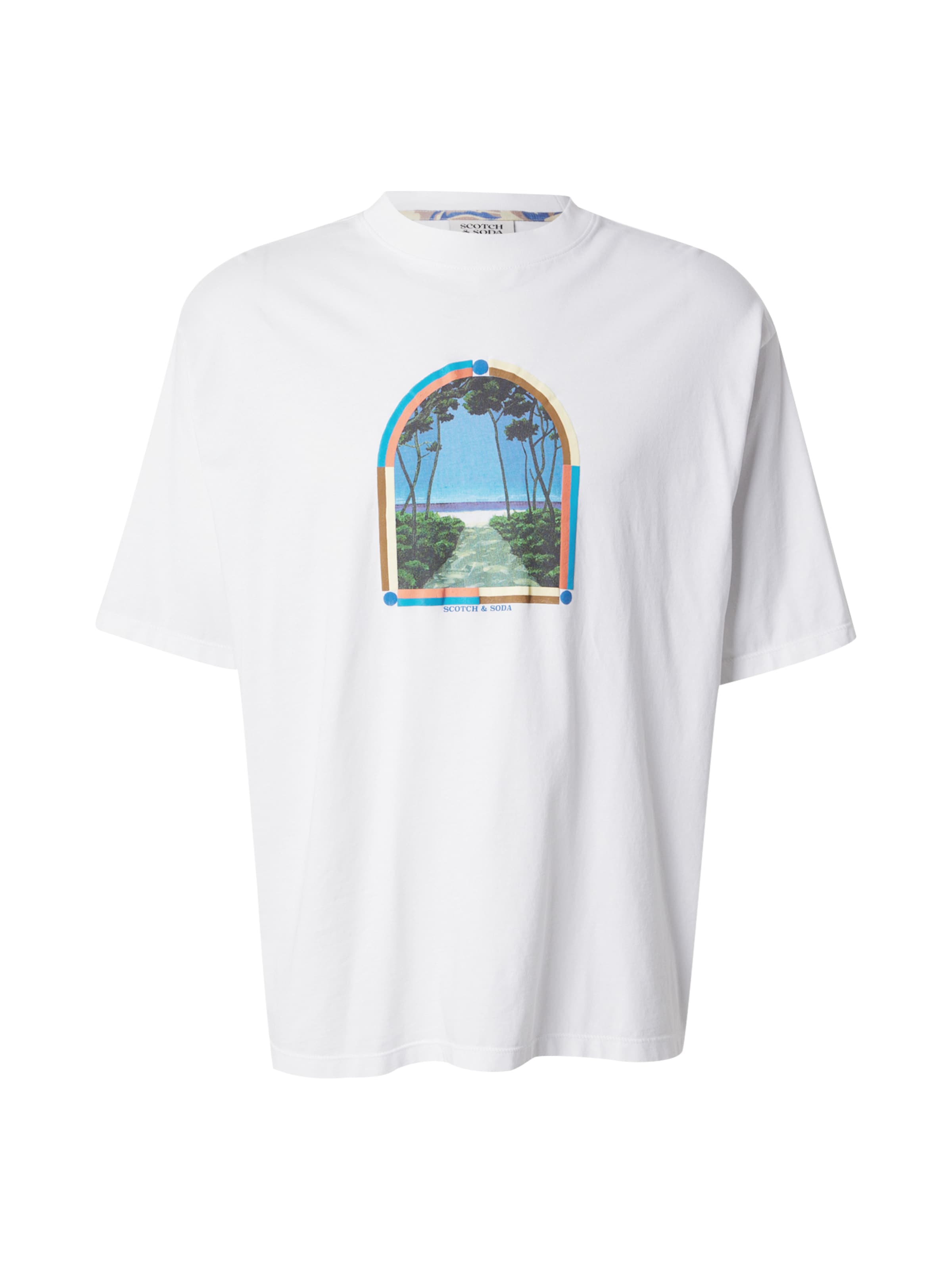 T-Shirt SCOTCH & SODA en blanc : devant