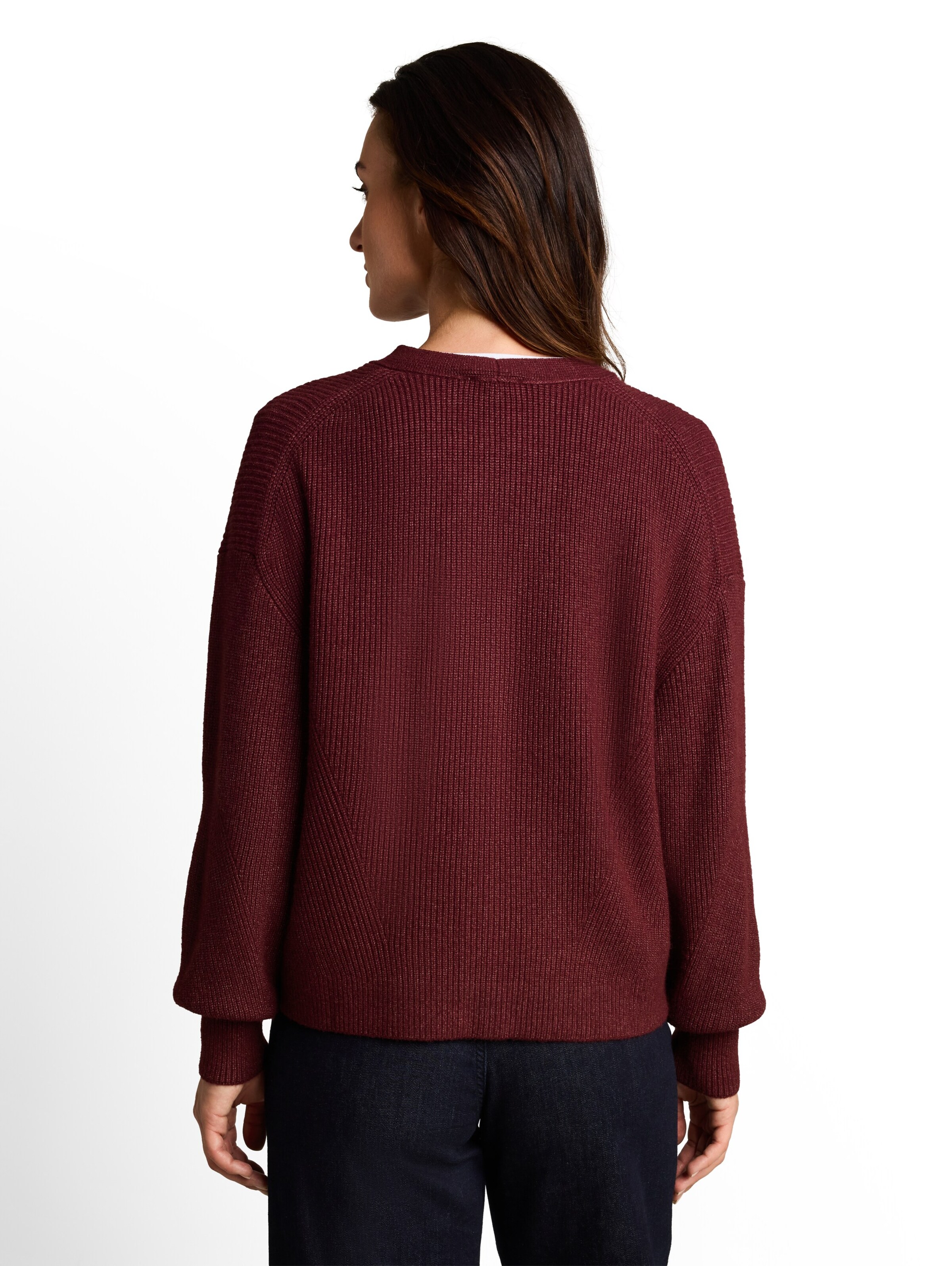 TOM TAILOR Knit Cardigan in Red
