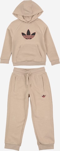 ADIDAS ORIGINALS Костюм для бега в Бежевый: спереди