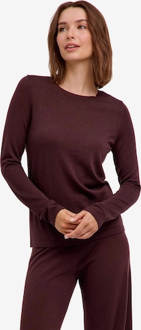 FALKE Pullover 'Pure Merino Wool' in Braun: Vorderseite