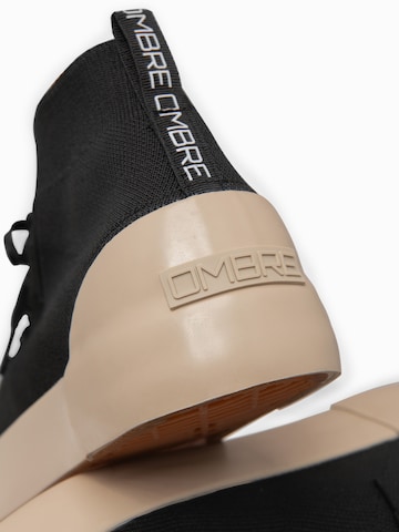 Ombre Sneakers hoog in Zwart