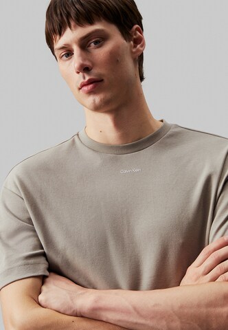 T-Shirt 'Nano' Calvin Klein en beige