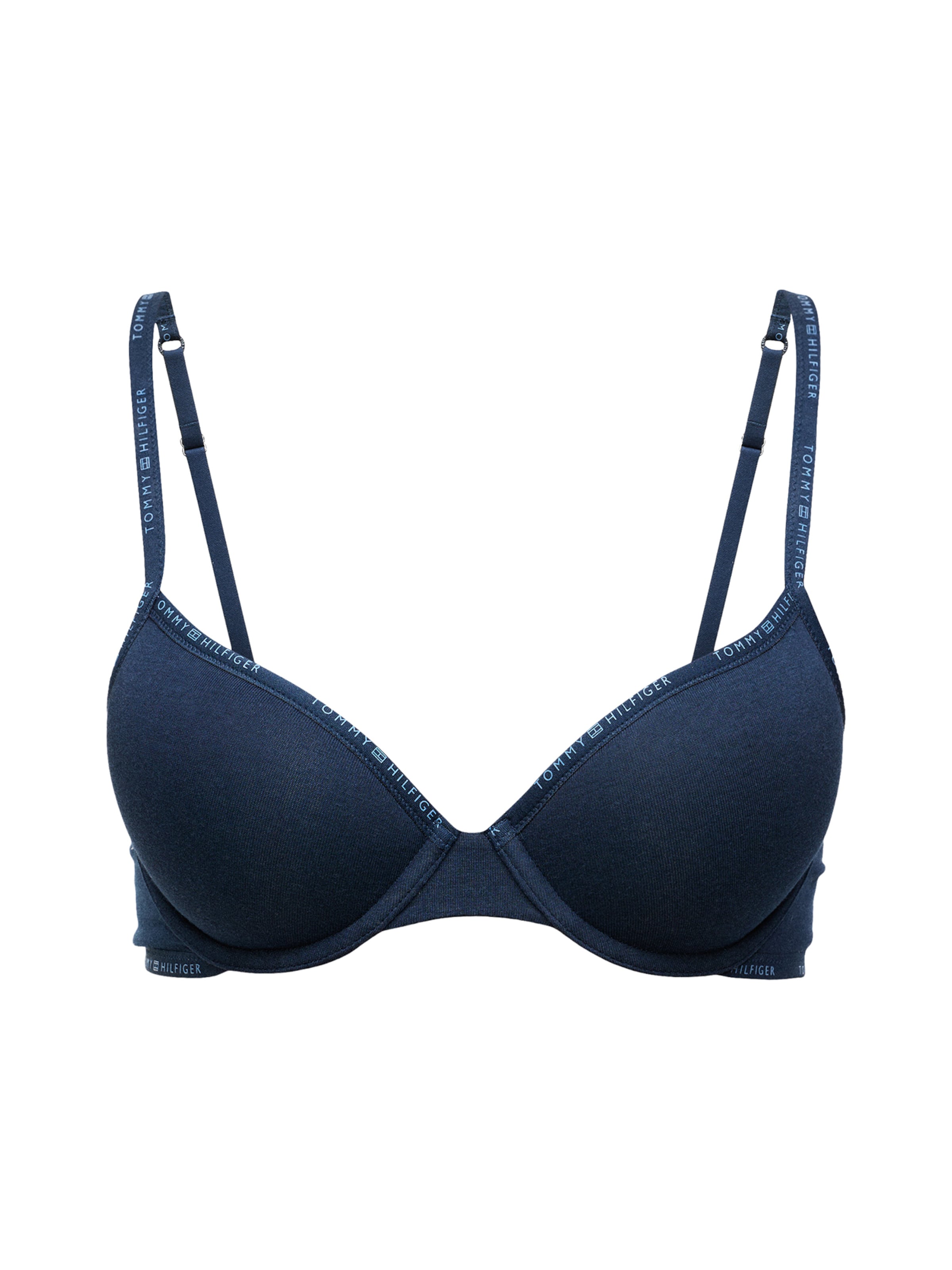 Sutien de tricou Sutien 'DEMI' de la Tommy Hilfiger Underwear pe albastru: față