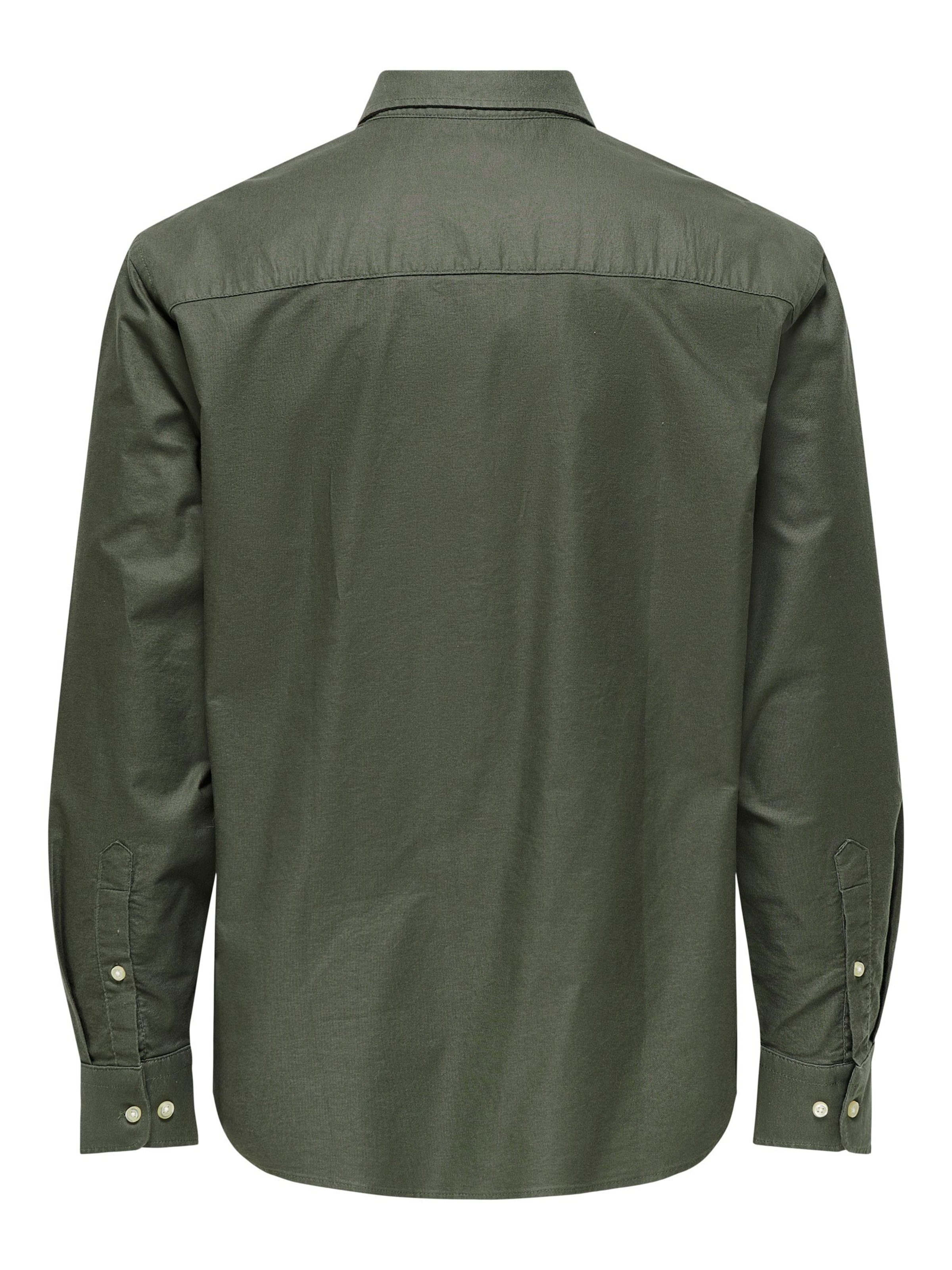 Coupe regular Chemise 'ONSOXFORD' Only & Sons en vert