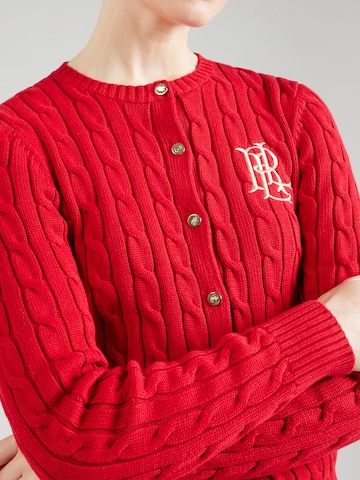 Lauren Ralph Lauren - Casaco de malha em vermelho