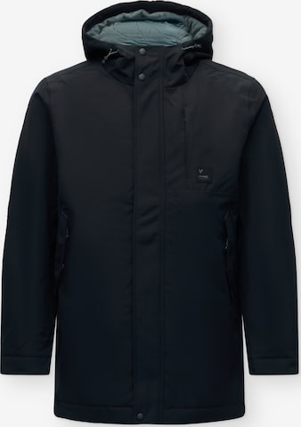 Vintage Industries Přechodová parka 'Kylian' – černá: přední strana
