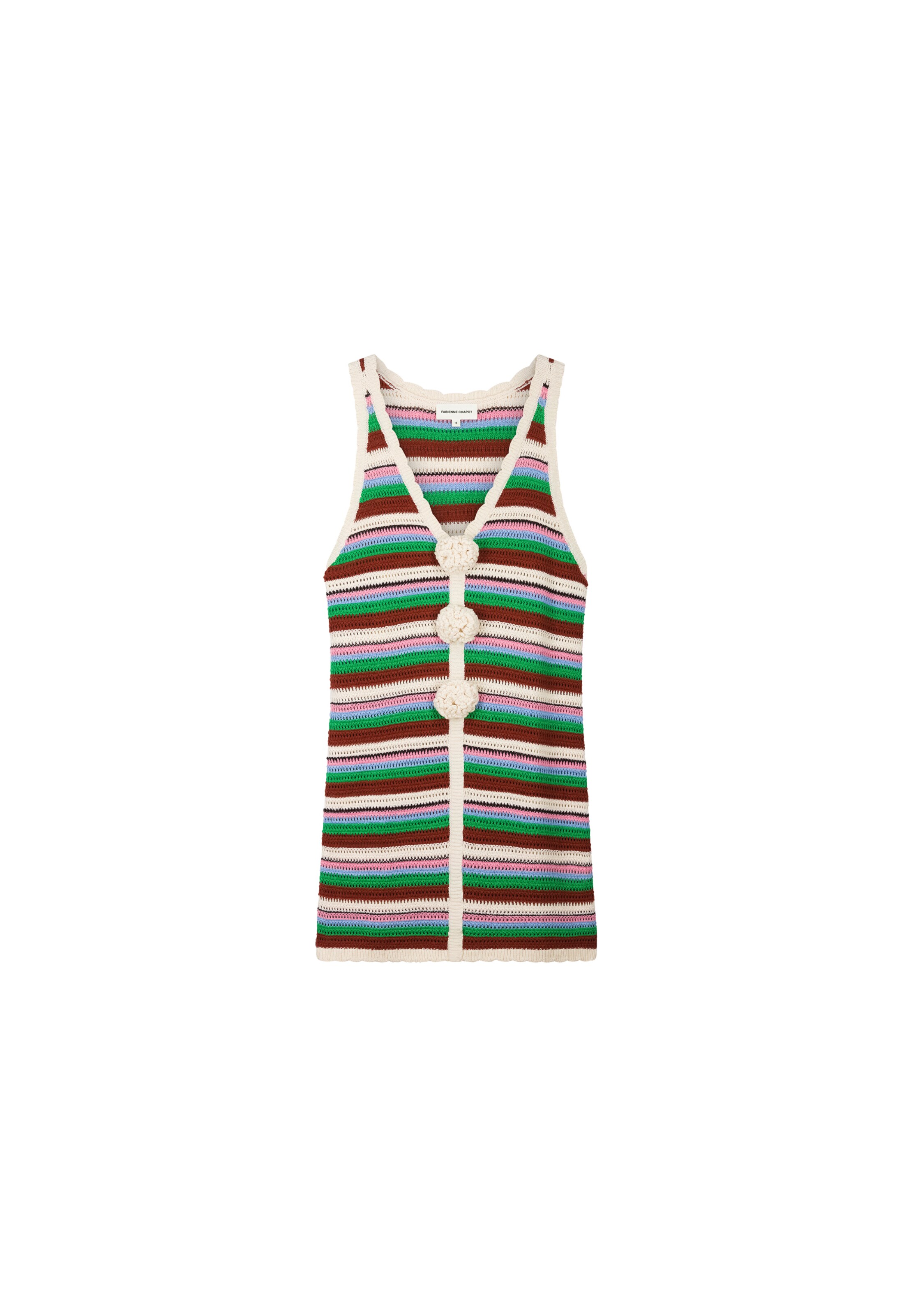 Robe Fabienne Chapot en mélange de couleurs : devant