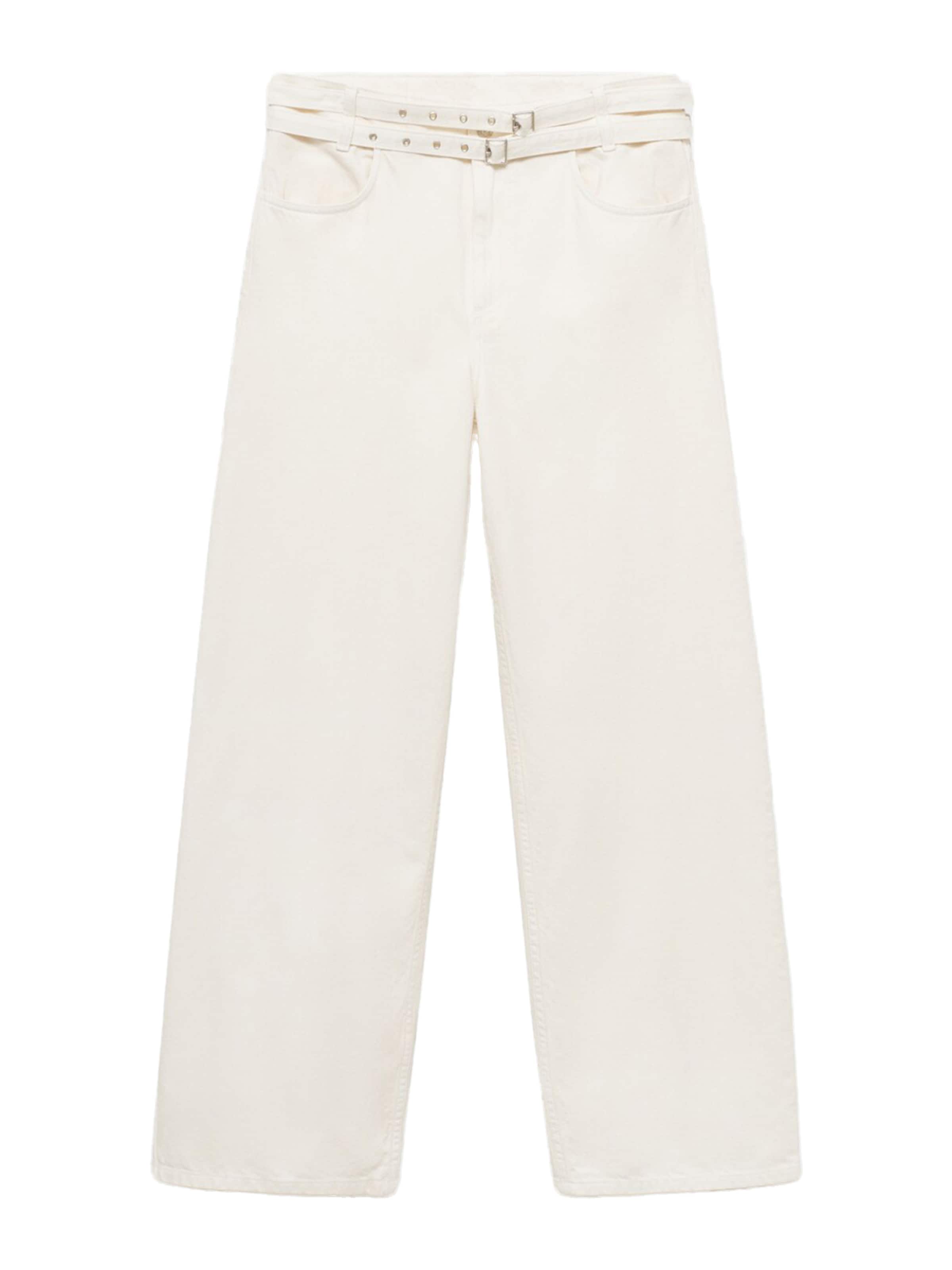 Largi Jeans 'NERI' de la MANGO pe alb: față