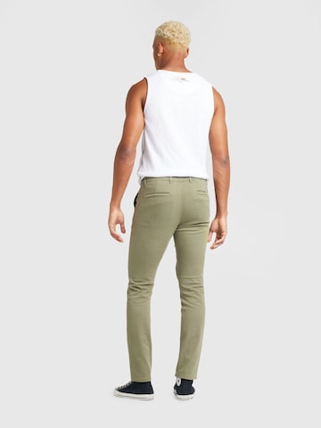 BOSS Slimfit Chino hlače | zelena barva
