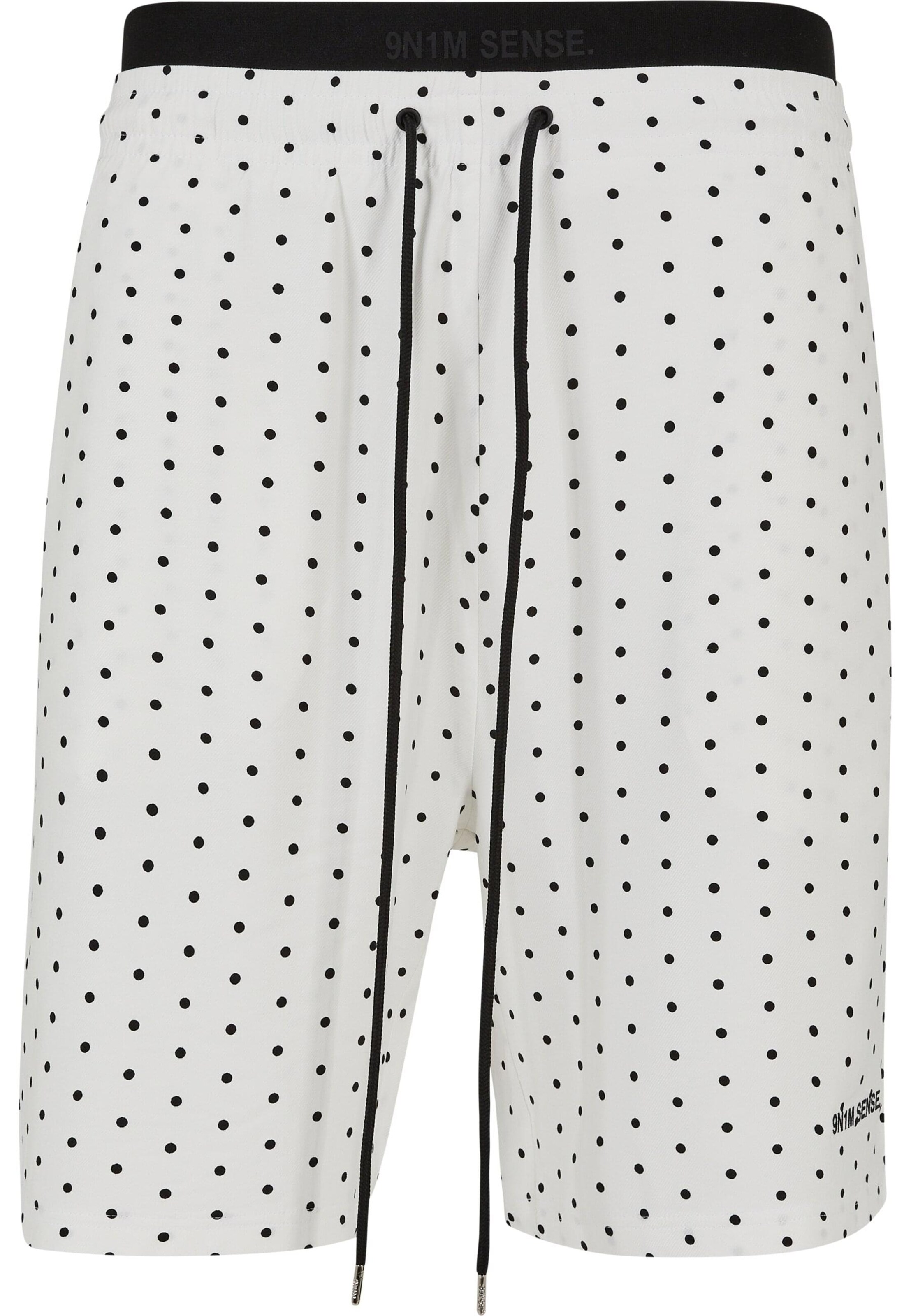 9N1M SENSE Loosefit Broek in Wit: voorkant