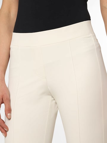 Cambio Slim fit Pleat-Front Pants 'Ranee' in Beige