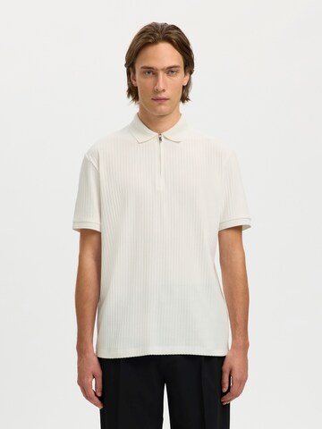 T-Shirt 'SLHFave' SELECTED en blanc : devant