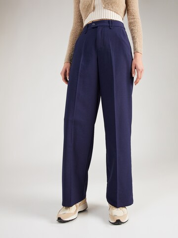 BONOBO Regular Pleated Pants in Blue: front