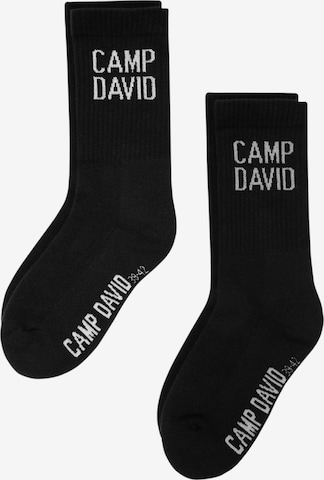 CAMP DAVID Socken in Schwarz: predná strana