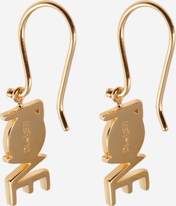 Design Letters Earrings 'Great Love' in Gold