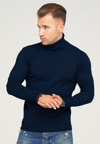 behype Pullover 'TIBERIUS' in Blau: predná strana