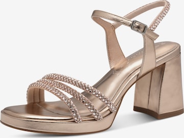 Tamaris Sandały z rzemykami w kolorze różowy: przód