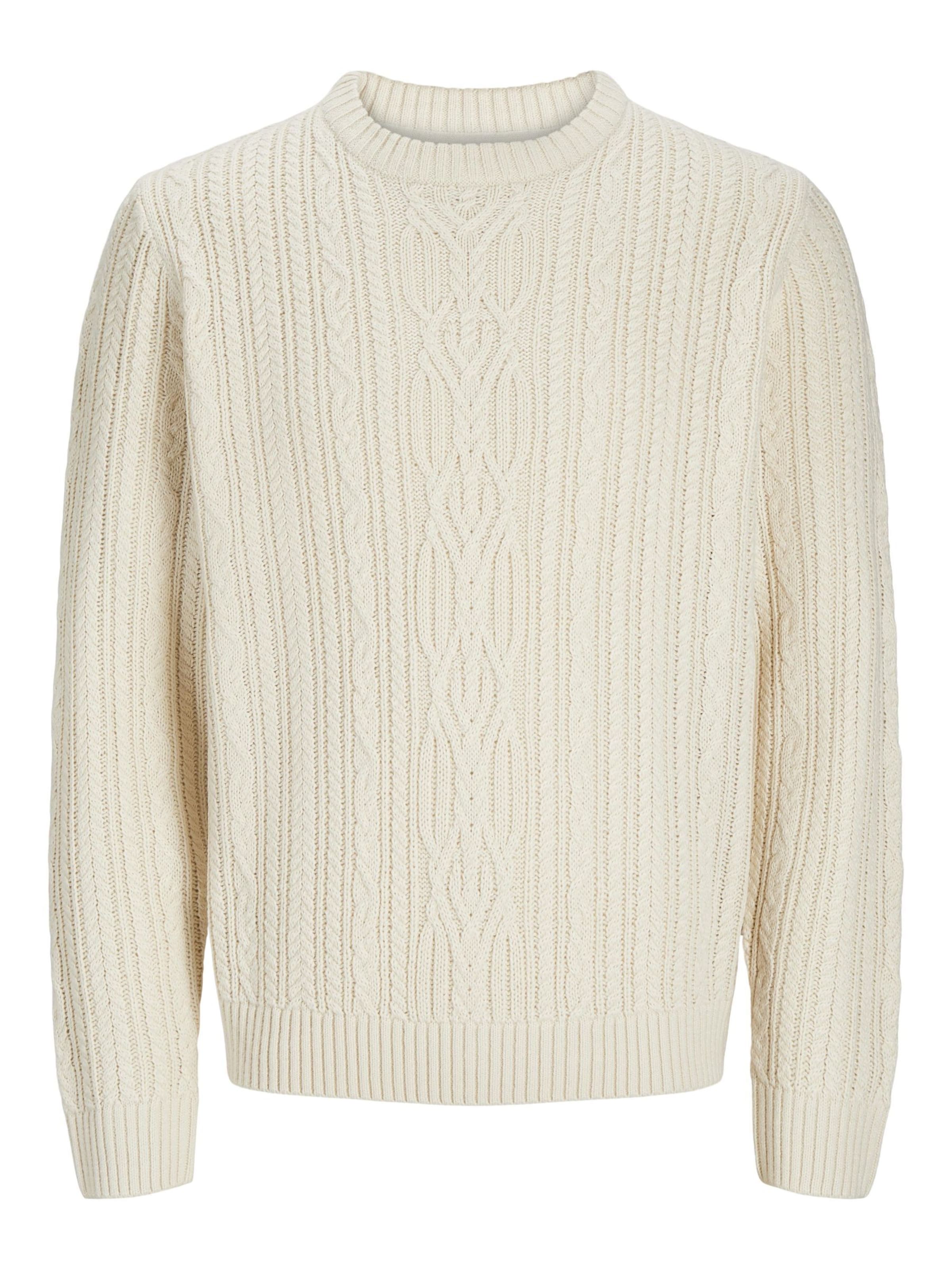 JACK & JONES Sweater 'JPRBLUDiogo' in White: front