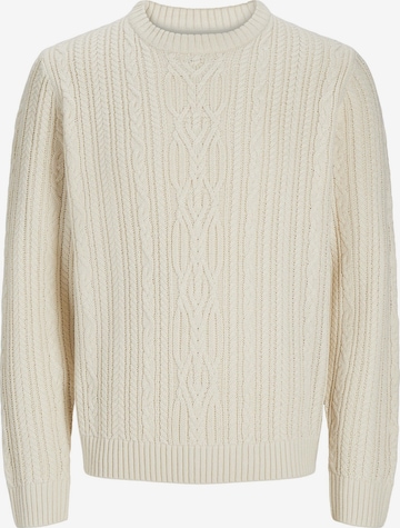 JACK & JONES Sweater 'JPRBLUDiogo' in White: front
