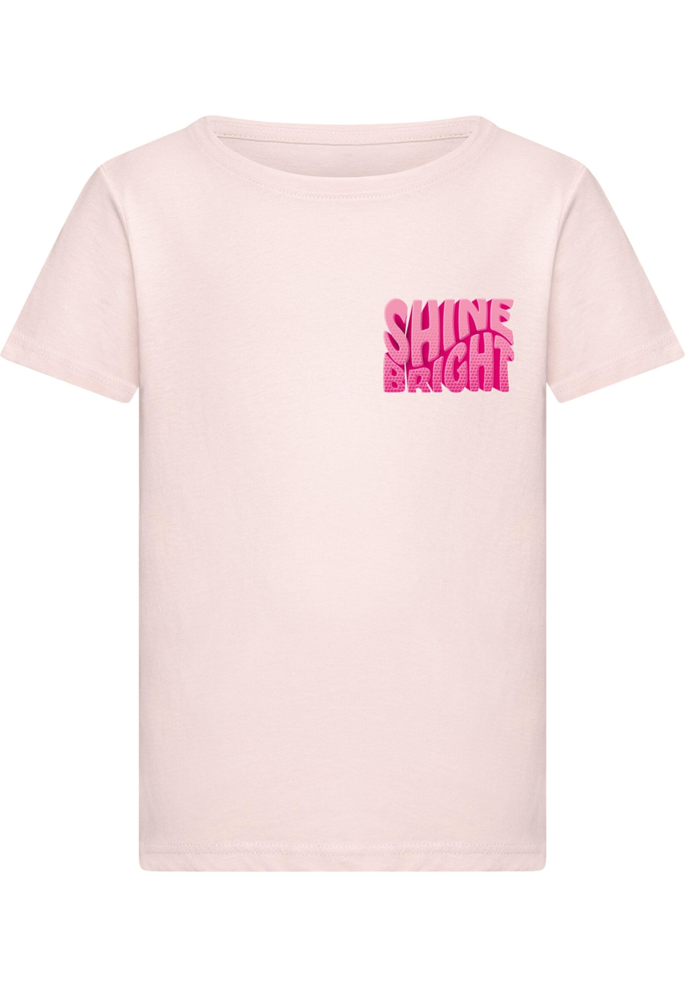 Maglietta 'Shine Bright' di Merchcode in rosa: frontale