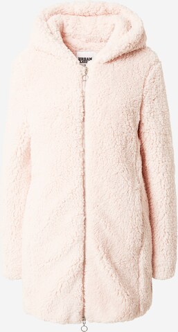 Urban Classics Ανοιξιάτικο και φθινοπωρινό παλτό σε ροζ: μπροστά