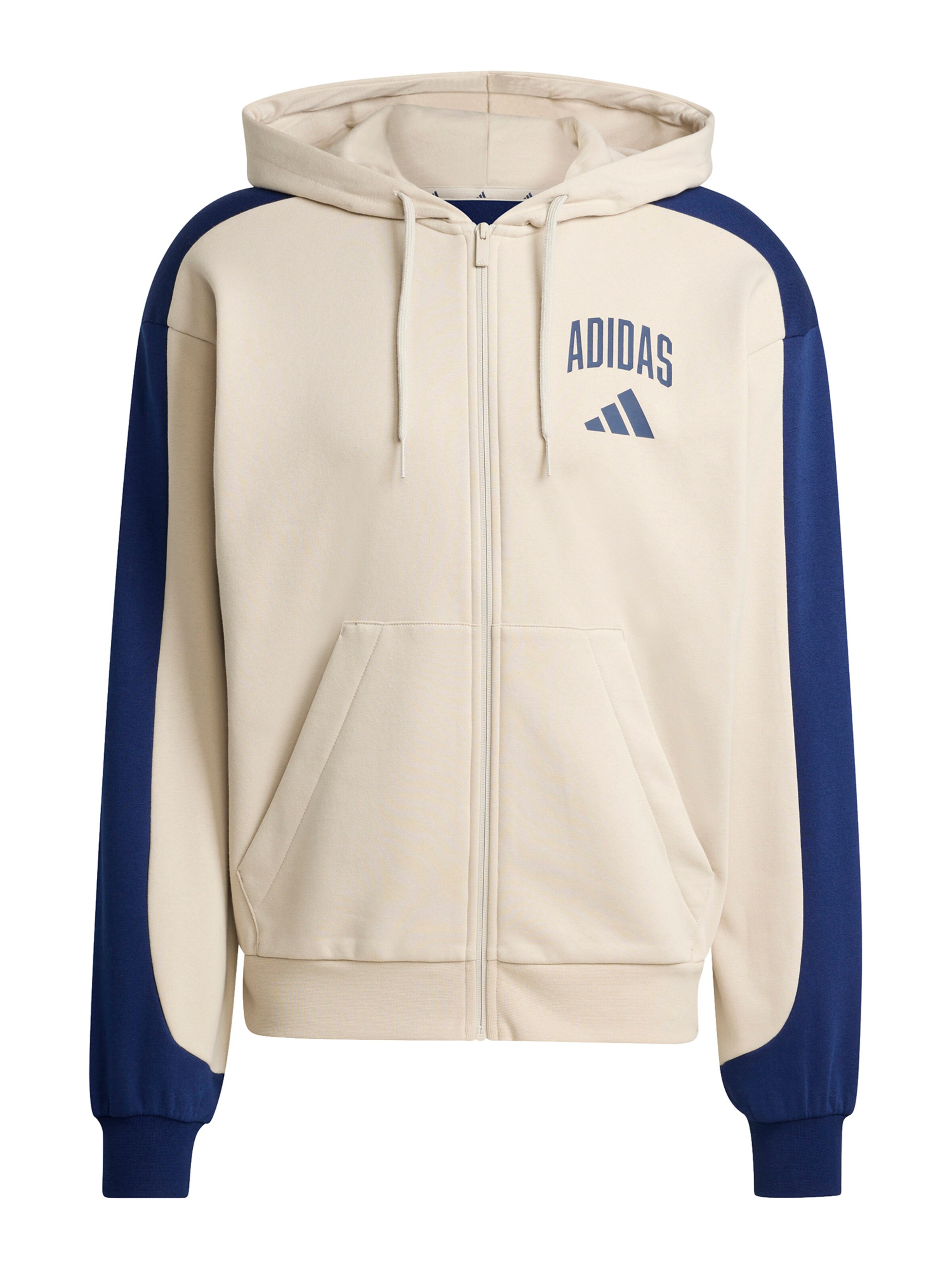 ADIDAS SPORTSWEAR Athletic Zip-Up Hoodie 'COLLEGIATE' in Cream / Navy, Item view
