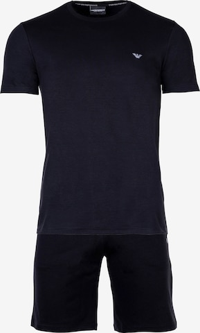 Emporio Armani Pyjama in Schwarz: predná strana