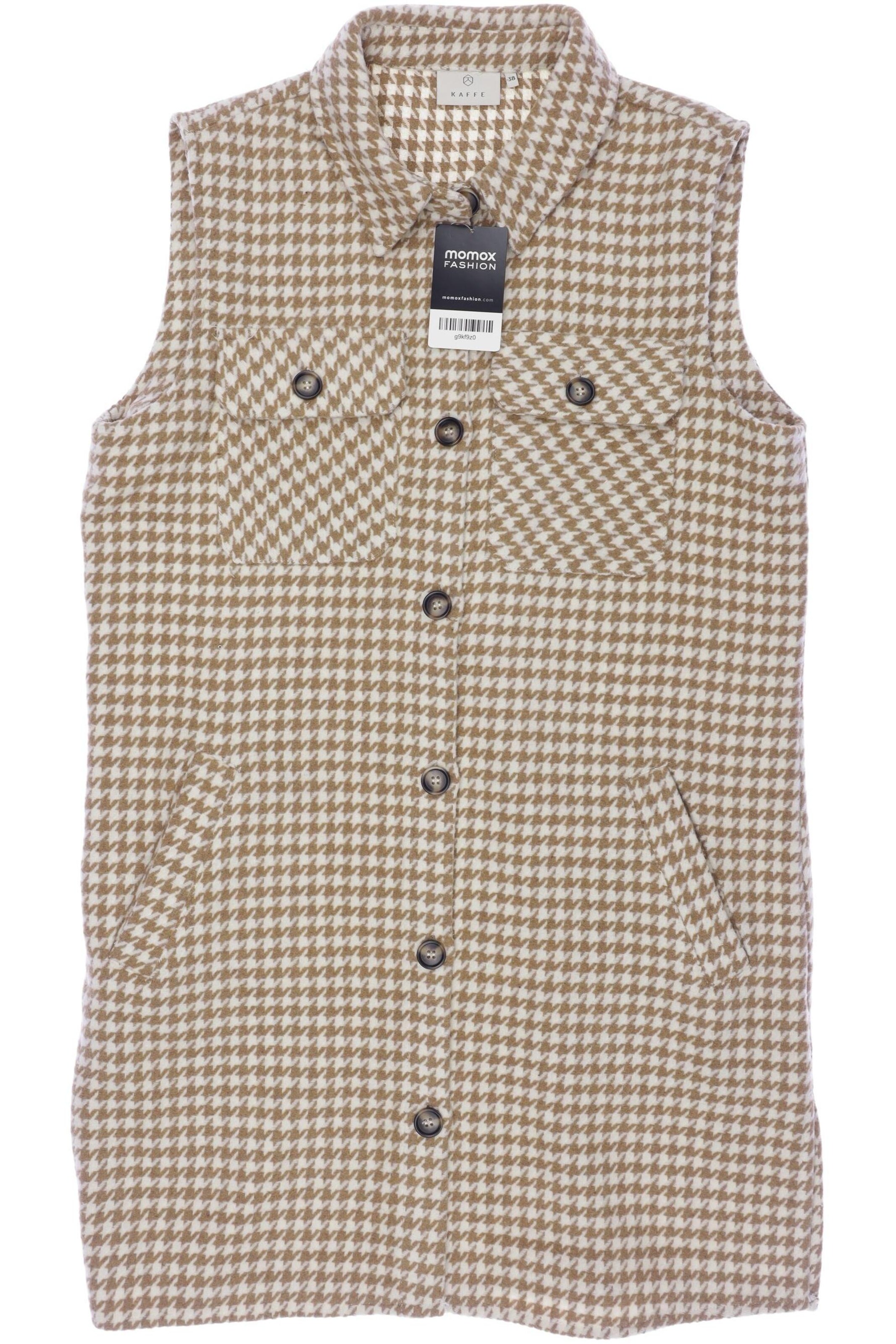 Kaffe Vest in M in Brown: front