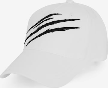 Plein Sport - Gorra 'Scratch' en blanco: frente
