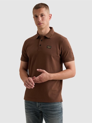 PME Legend Bluser & t-shirts 'American Classic polo shirt with flight pocket' i brun: forside