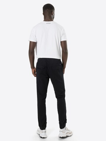 !Solid Tapered Pants in Black