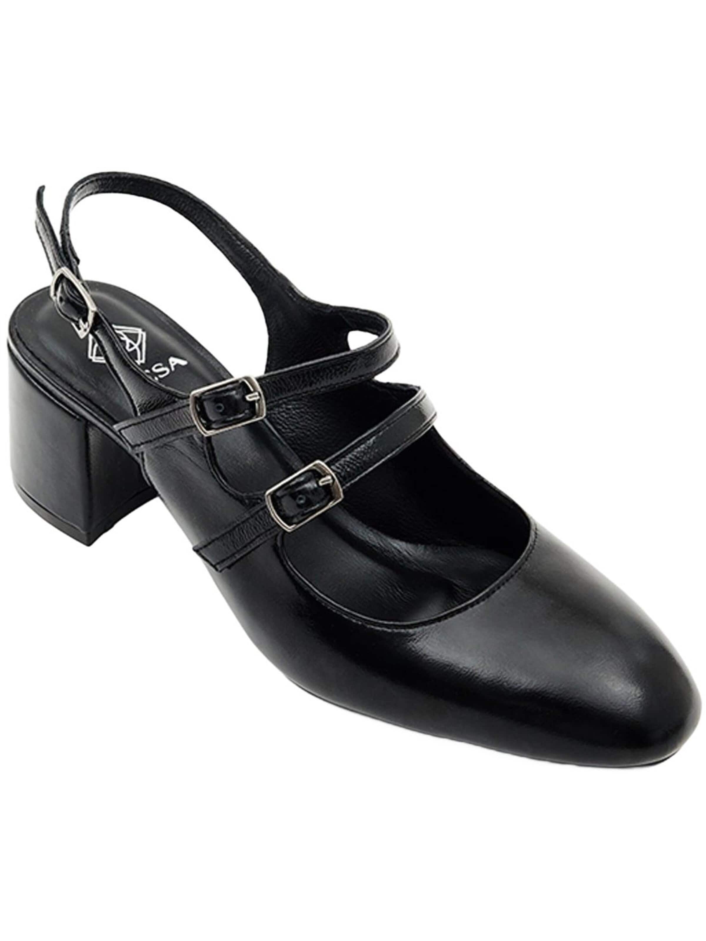 Escarpins à bride arrière 'Schuhe mit Blockabsatz' Desa en noir