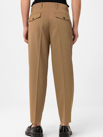 Antioch Regular Pleat-front trousers 'Fernando' in Beige