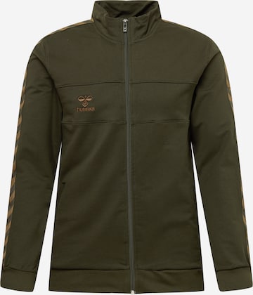 Hummel Outdoorjas in Groen: voorkant