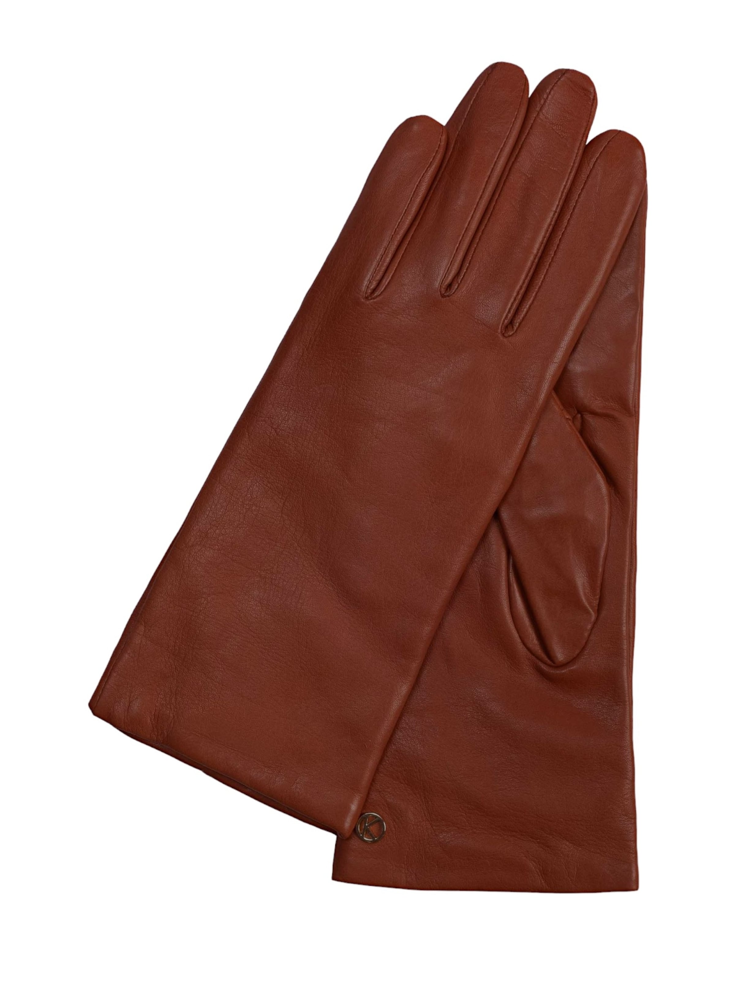 KESSLER Full Finger Gloves 'AVA Touch' in Brown: front