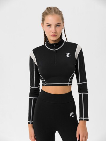MOROTAI Sporttop 'KANSEI CHROME' in Schwarz