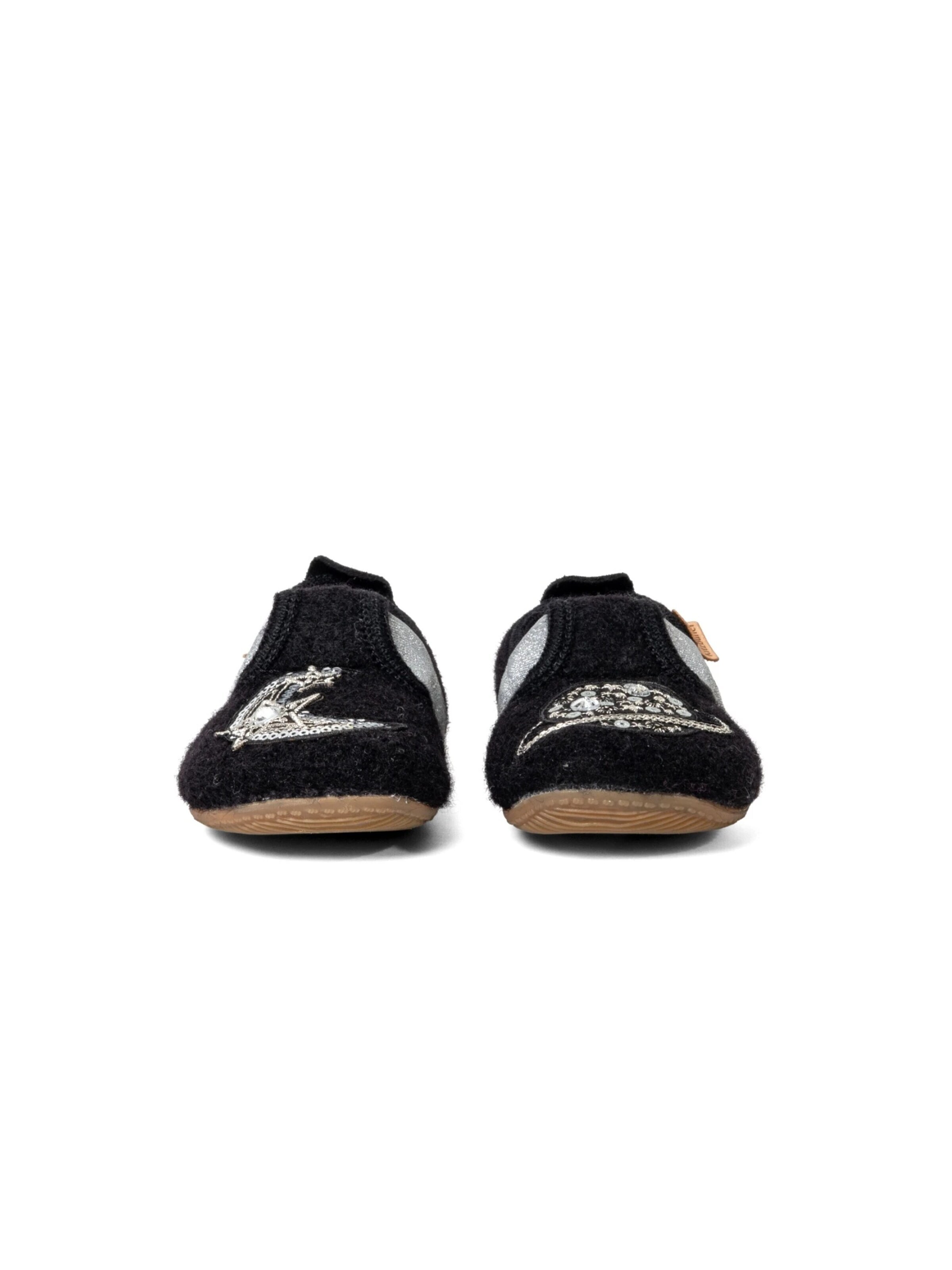 Living Kitzbühel Slippers 'Magic Moon Magic Moon' in Black