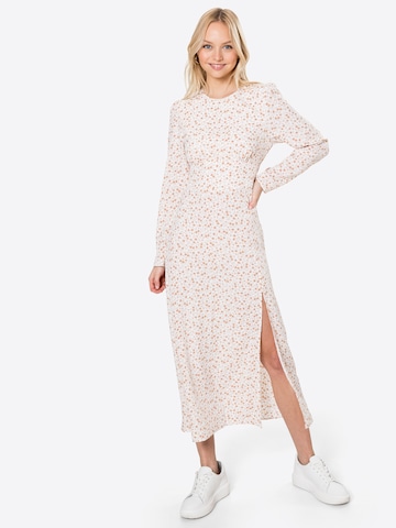 Fashion Union Jurk 'FRANCE' in Beige: voorkant