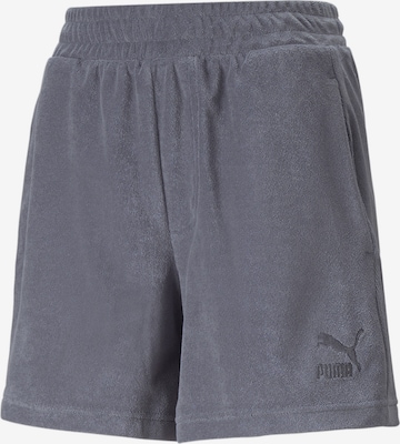 PUMA - Loosefit Calças de desporto em cinzento: frente