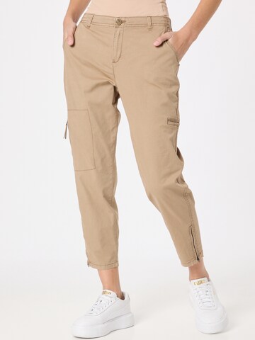 ESPRIT tavaline Püksid, värv pruun: eest vaates