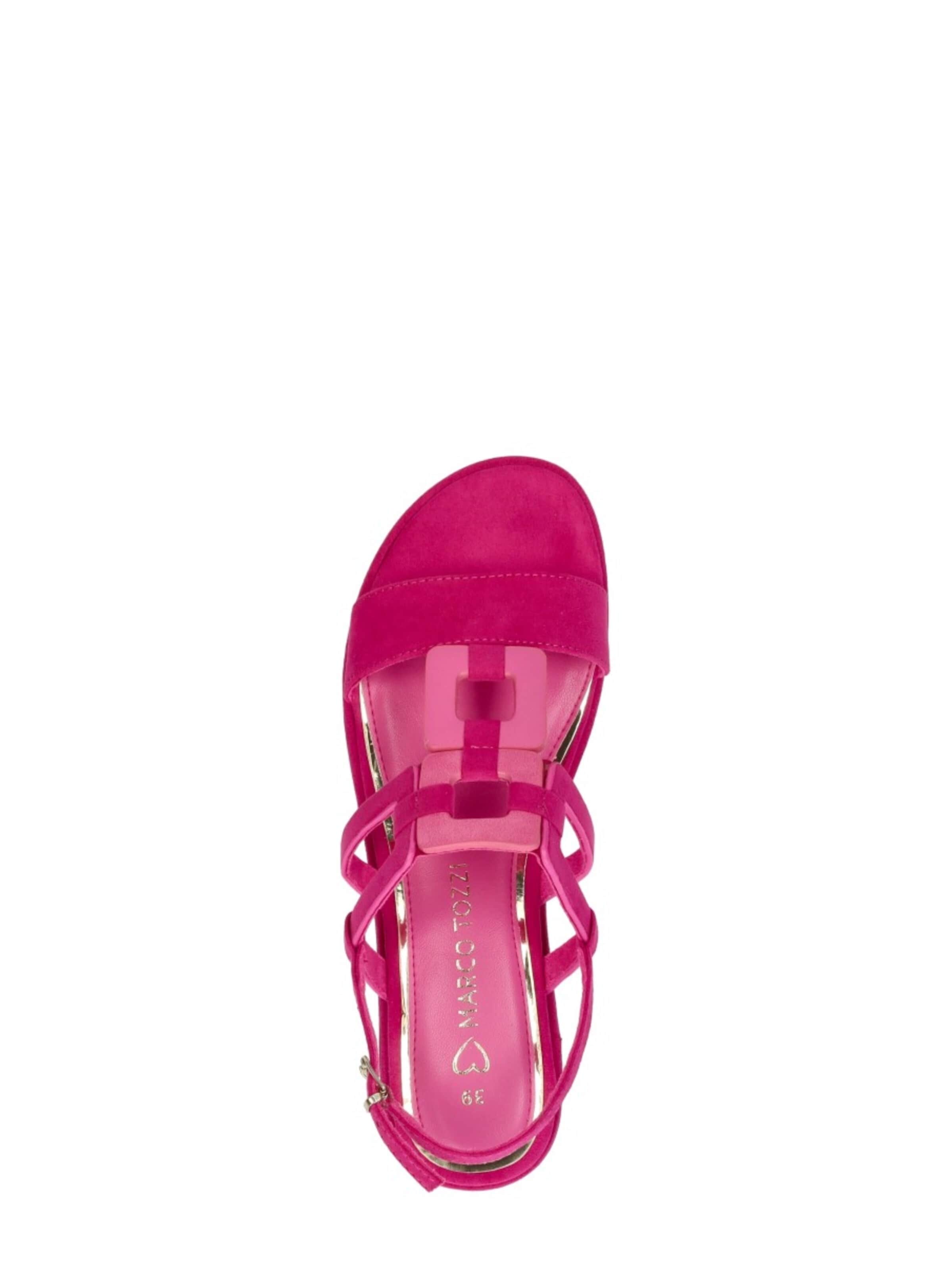 Sandales à lanières 'Sandalen Plat' MARCO TOZZI en rose