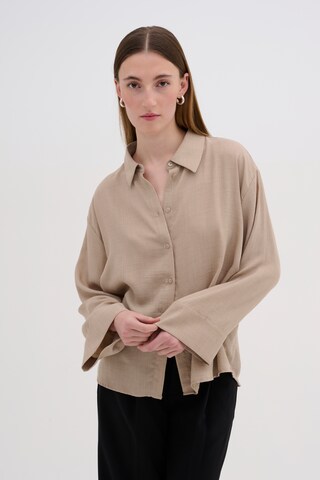 My Essential Wardrobe Bluse 'Silje' in Beige: predná strana