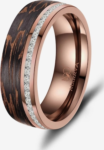 Anello 'MARRYA Ehering CB-04 Carbon-Bronze' di MARRYA in marrone: frontale