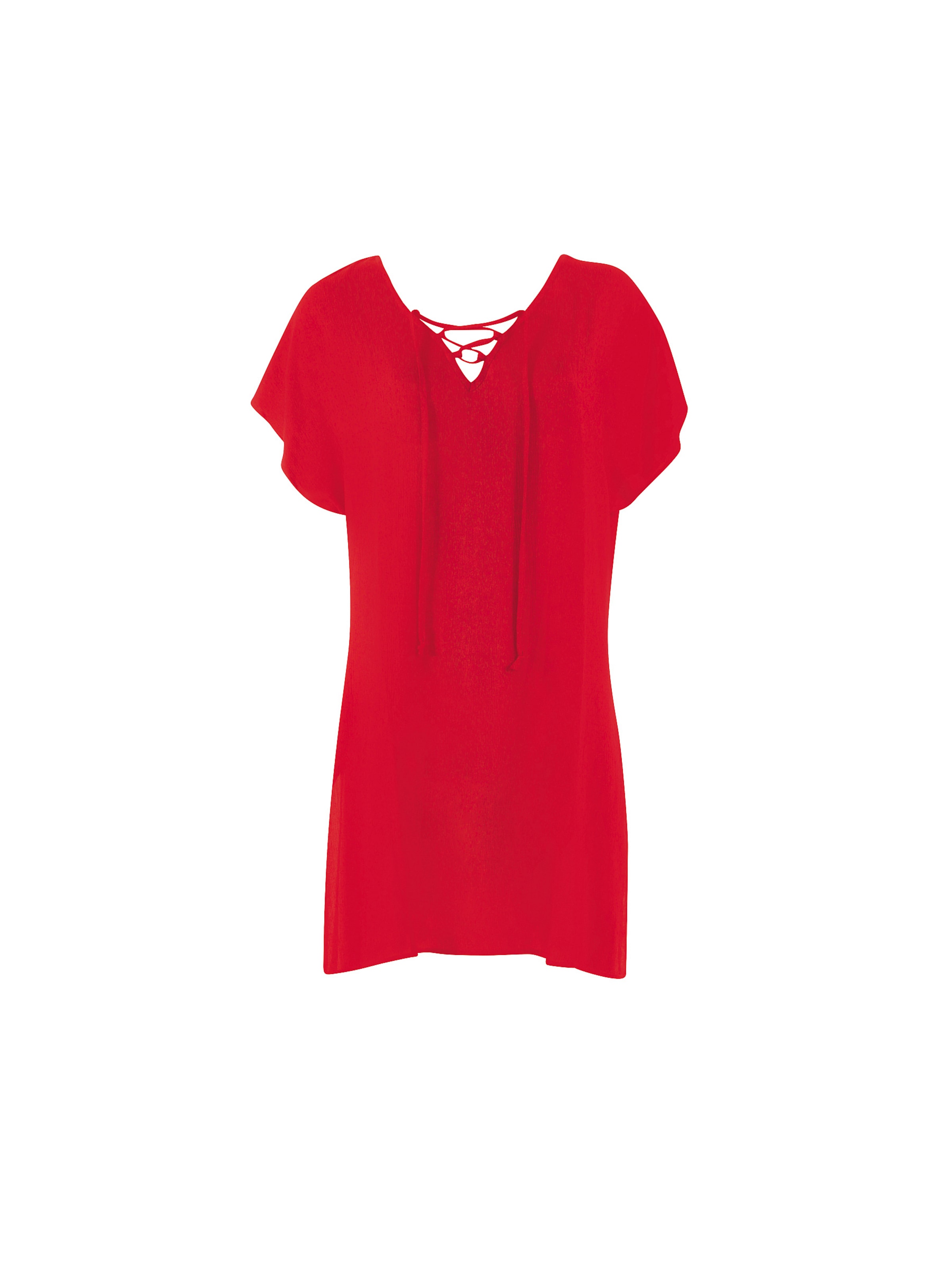 SUNMARIN Strandkjole i rød: forside