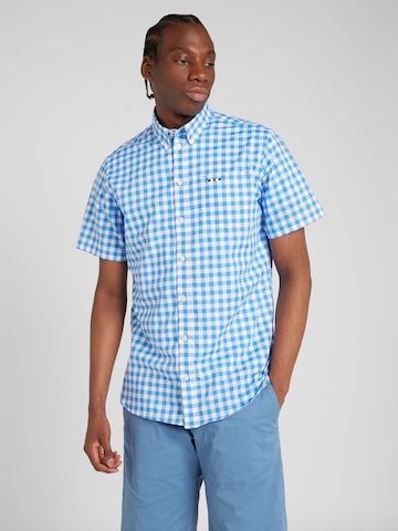 FQ1924 Regular fit Button Up Shirt 'Steven' in Blue: front