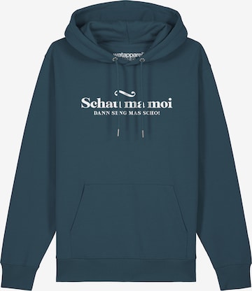 Sweat-shirt Watapparel en bleu : devant
