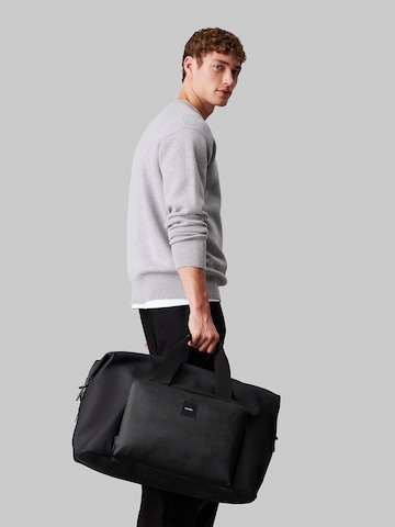 Sac week-end Calvin Klein en noir : devant