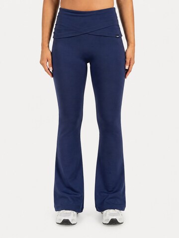 évasé Leggings ' Florea ' Smilodox en bleu : devant
