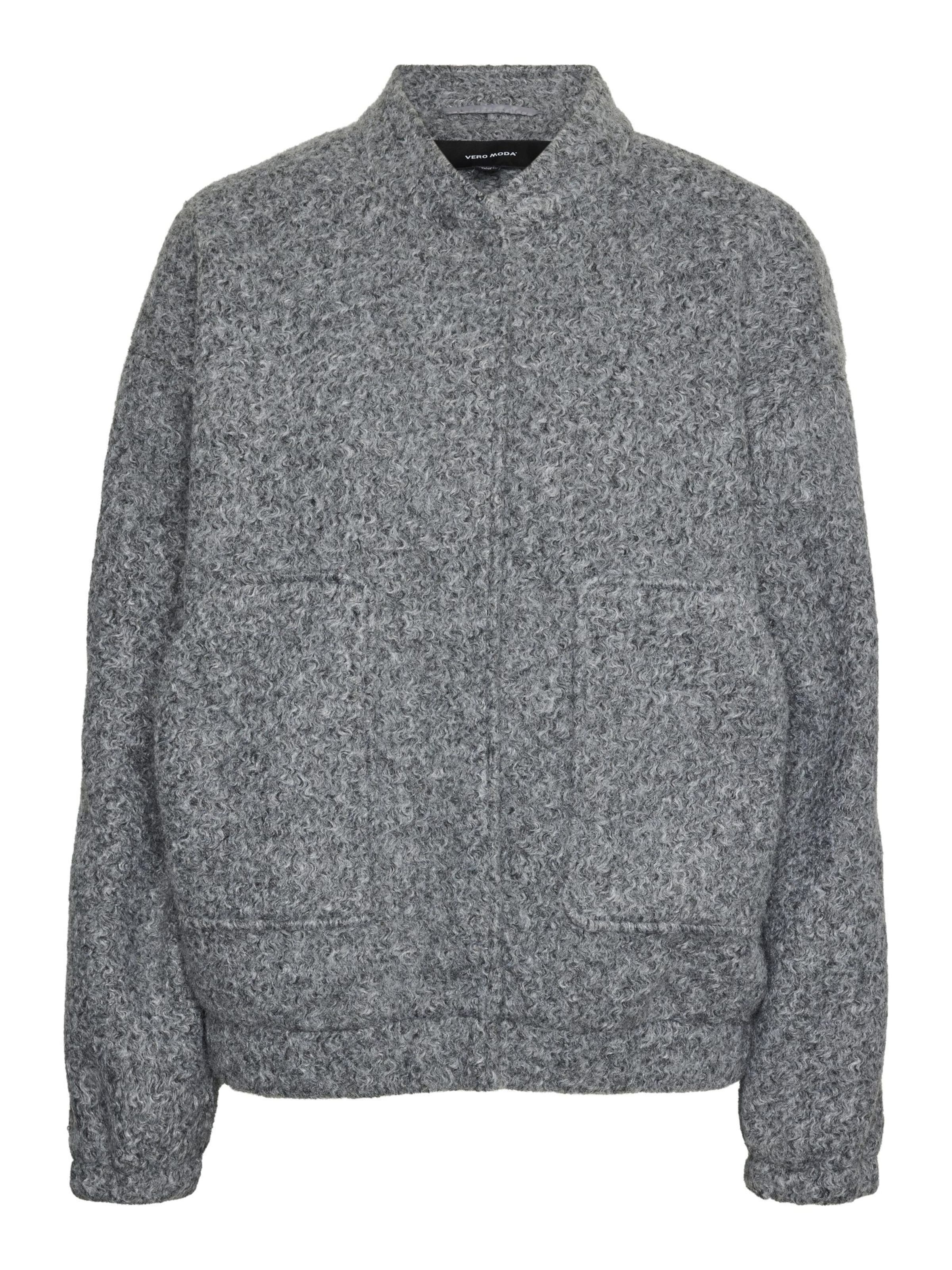 VERO MODA Between-Season Jacket 'Amber' in Grey: front