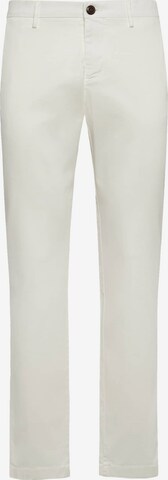 Boggi Milano Regular Chino Pants in White: front